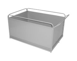 Zallys Hoog platform met afneembare zijkanten 800x1250x630mm